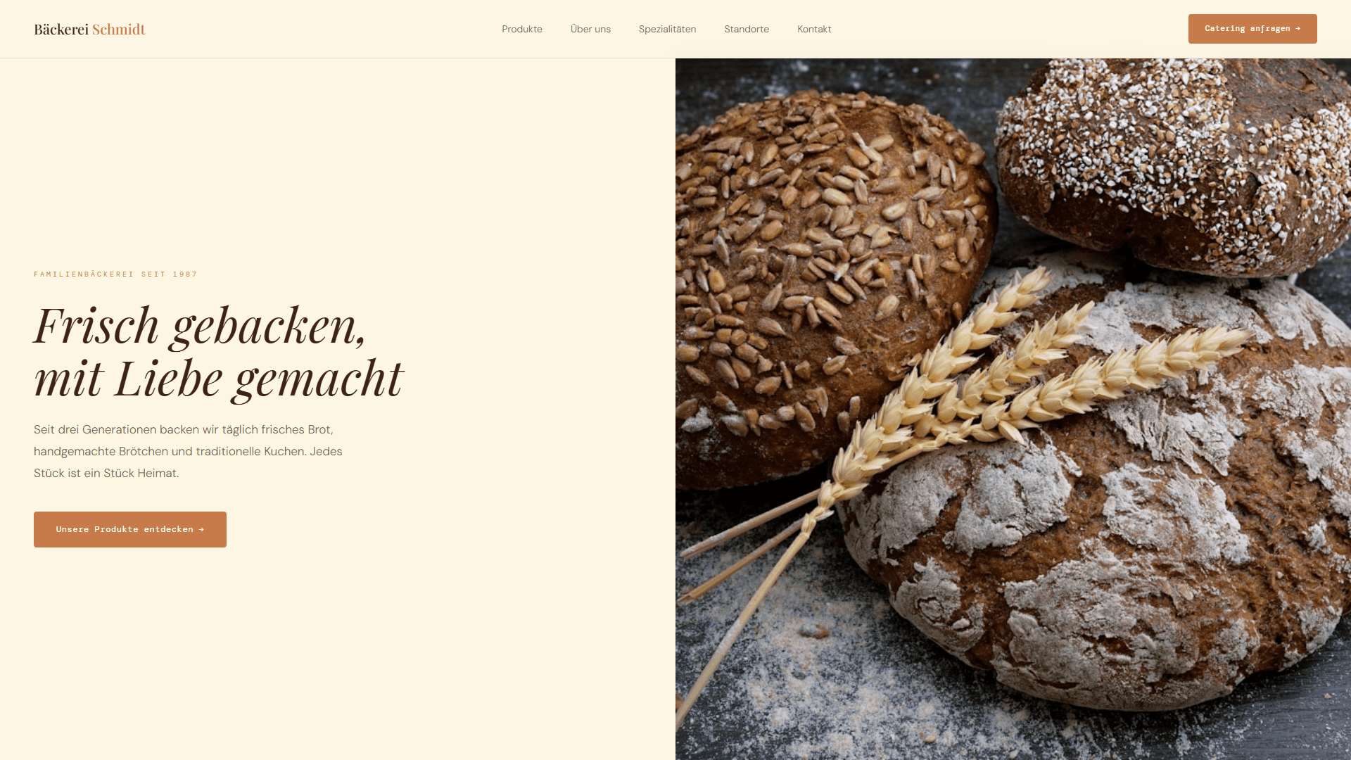Bäckerei Schmidt screenshot